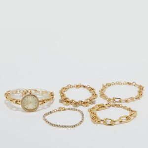 Aldo Accessories Albereclya Chunky Chain Watch Set