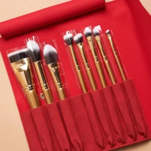 Luxie Glitter And Gold Makeup Brush Set